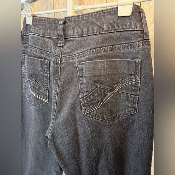 VINTAGE DKNY black Jeans, Women’s Sz 10, Trouser Style Pants, 90s, 30” Inseam - Picture 7 of 9